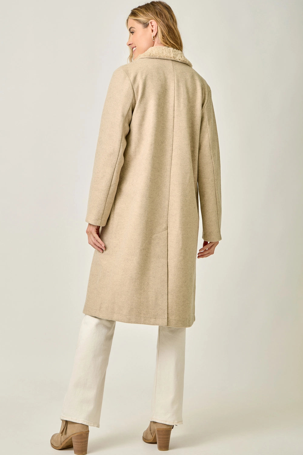 Fur Collar Long Coat