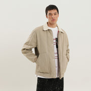 1989 STUDIO Beige padded canvas jacket