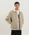 1989 STUDIO Beige padded canvas jacket