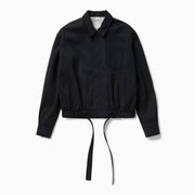 1989 STUDIO Dark blue short trench jacket