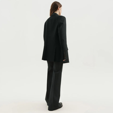 1989 STUDIO Dark green double-breasted blazer