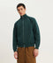 1989 STUDIO Dark green raglan sweater