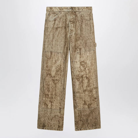 1989 STUDIO Denim Flock Carpenter pants camo