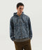 1989 STUDIO Denim marbled zip hoodie