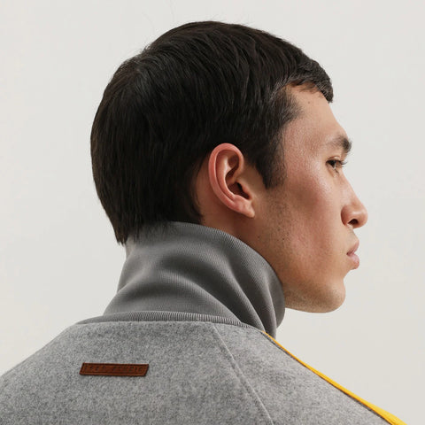 1989 STUDIO Gray jacket with side stripes