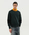 1989 STUDIO Green and yellow turtleneck sweater