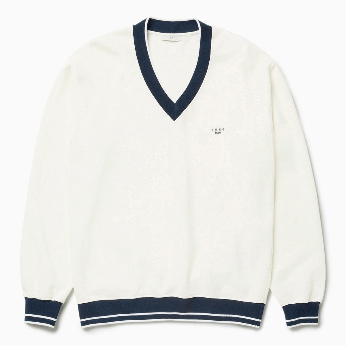 1989 STUDIO JP V-neck sweatshirt off white