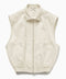1989 STUDIO Light cream gabardine zip up vest