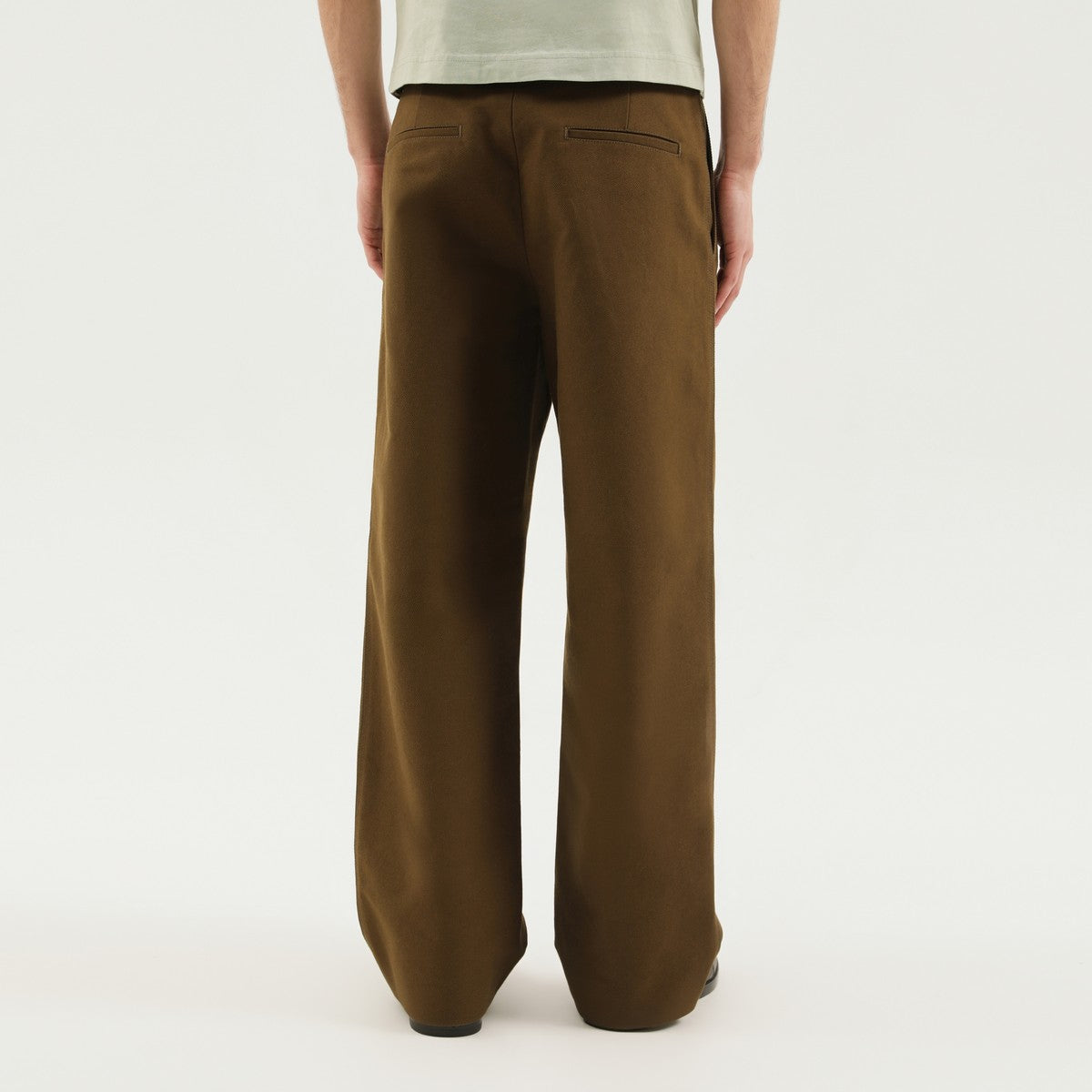 1989 STUDIO Olive green straight leg cotton pants