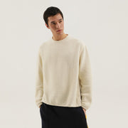 1989 STUDIO White ribbed sweater with slits