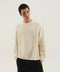 1989 STUDIO White ribbed sweater with slits