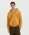 1989 STUDIO Yellow suede hoodie