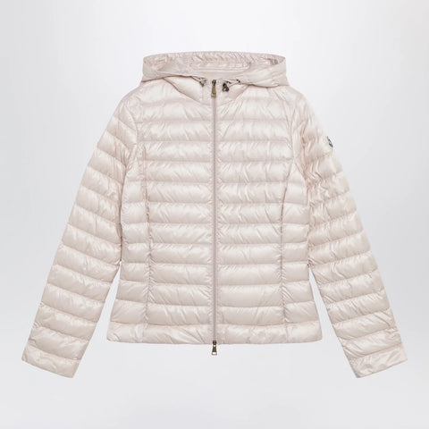 Moncler Igelhood down jacket in light pink longue saison