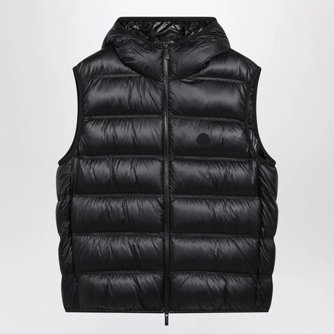 Moncler Black nylon-padded Panestrel waistcoat