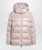 Moncler Pink Maire down jacket in nylon laqué