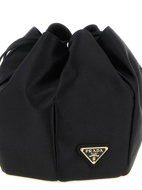 Prada Satin Mini Bucket Bag