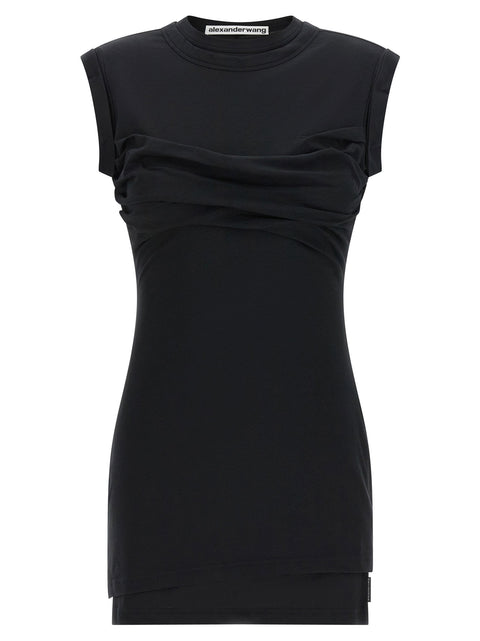Alexander Wang Twisted Bust Layered Dress