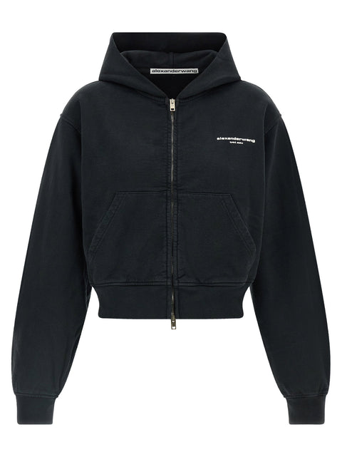 Alexander Wang Zip-up Hoodie Sweatshirt