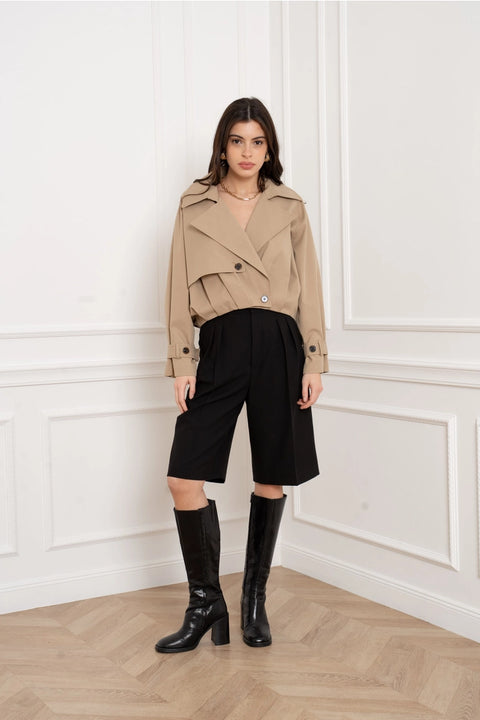 Urban Structured Short Trench Coat