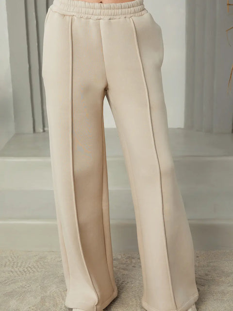 Cozy Fleece Wide Leg Pant