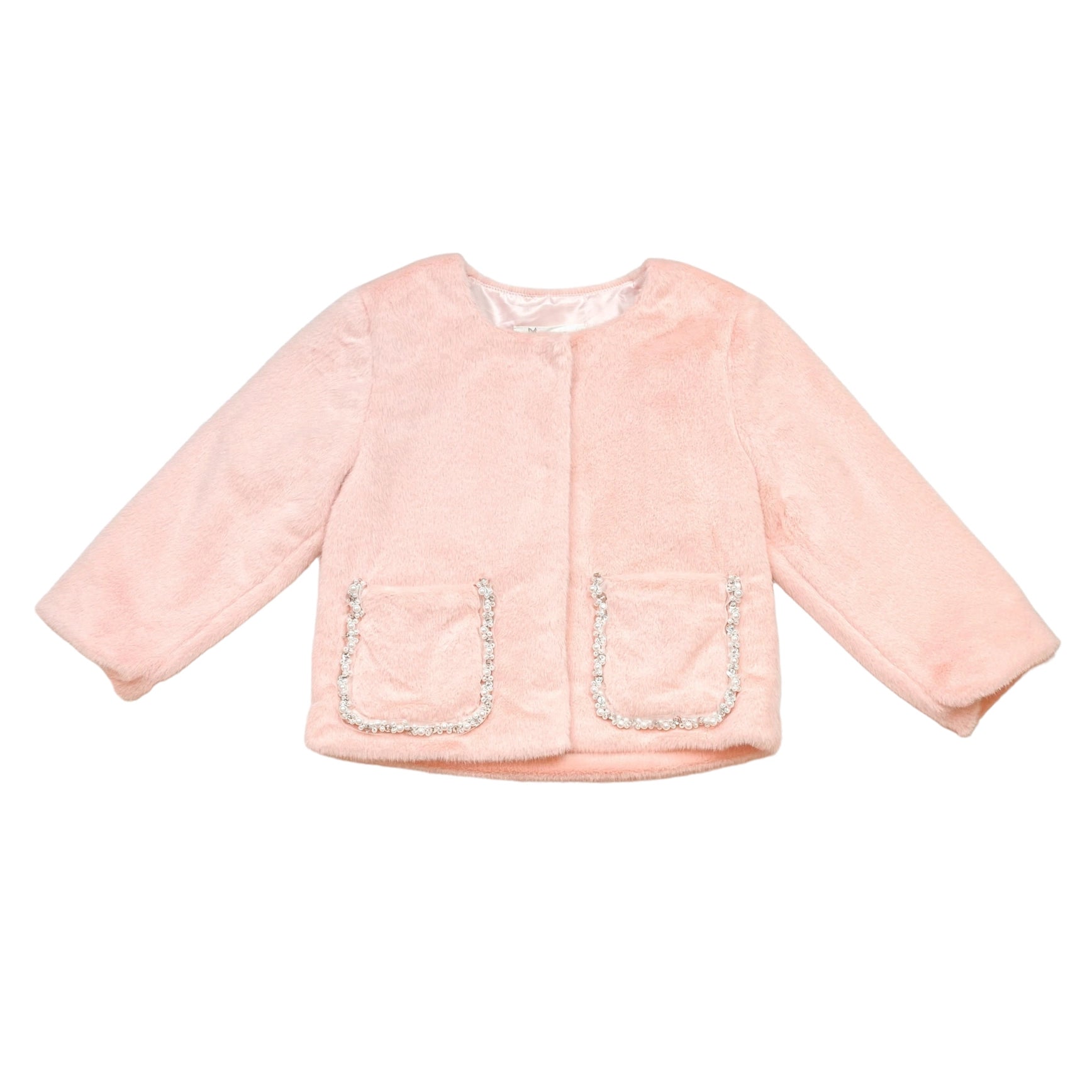 Embellished Trim Furry Jacket-doe a dear-2T-Urbanheer