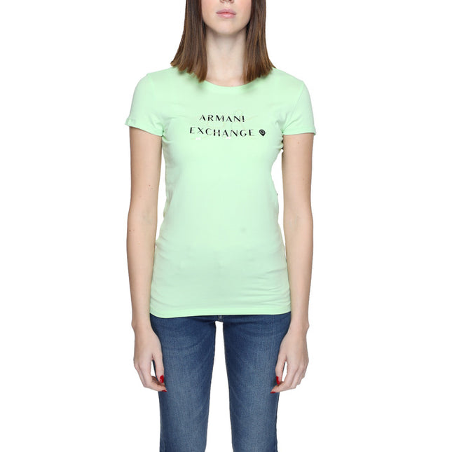 Armani Exchange Women T-Shirt-Clothing T-shirts-Armani Exchange-green-XS-Urbanheer