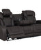Premium Power Motion Sofa in Dark Gray Microfiber