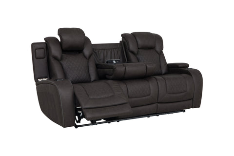Premium Power Motion Sofa in Dark Gray Microfiber