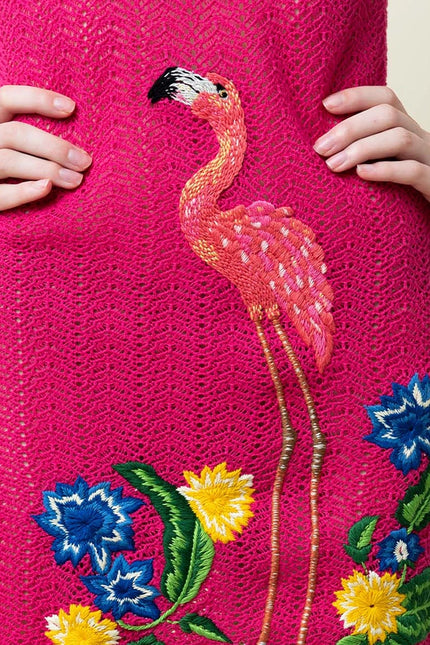 Bello Knit Embroidered Swim Cover Up-Swimwear-La fuori-Urbanheer