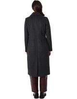 Tailored Wool Coat - Charcoal