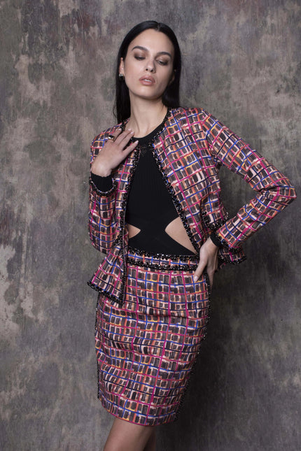Adilah Embellished Silk Crepe Coat-Clothing - Women-La fuori-Urbanheer