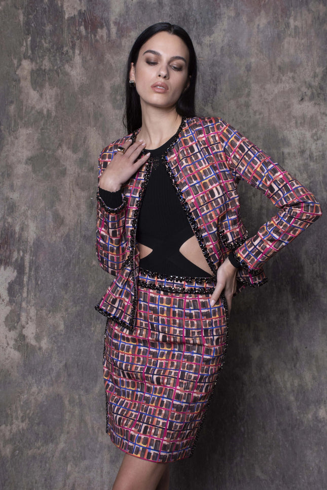 Adilah Embellished Silk Crepe Coat-Clothing - Women-La fuori-Urbanheer