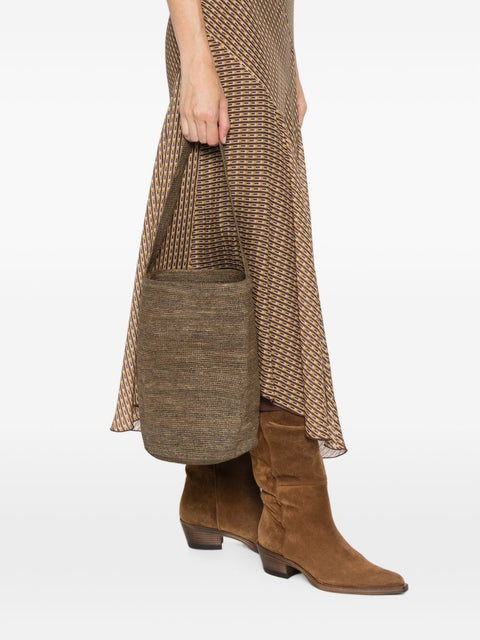Sophie Digard Raffia Bucket Bag