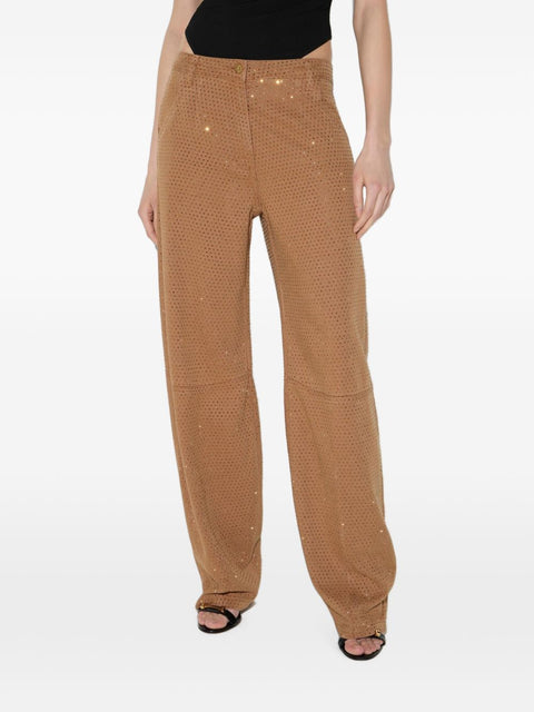 Elisabetta Franchi Trousers BROWN