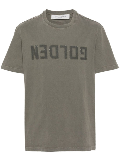 GOLDEN GOOSE T-shirts and Polos GREEN