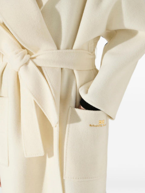 Elisabetta Franchi Coats WHITE