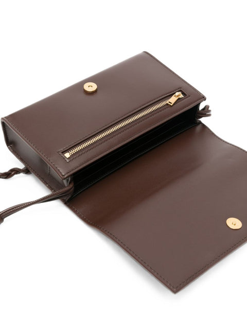 Jil Sander Braided Leather Shoulder Bag