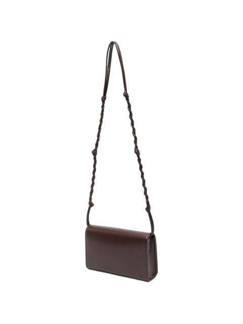 Jil Sander Braided Leather Shoulder Bag
