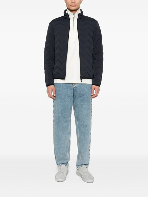 Emporio Armani Coats NAVY
