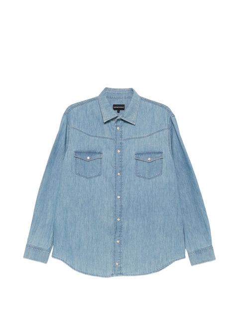 Emporio Armani Shirts NAVY