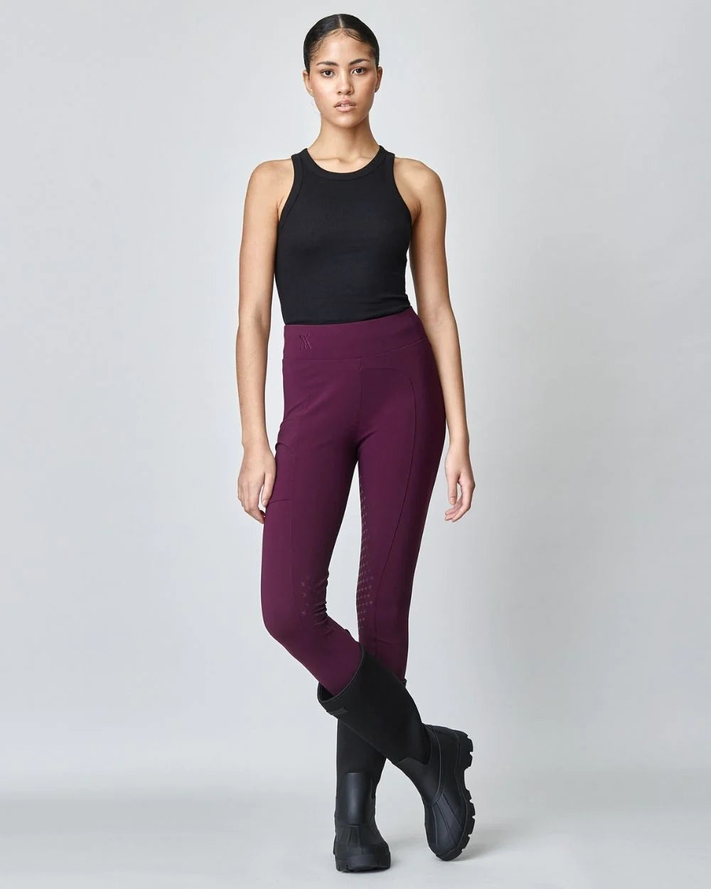 Сompression Pull-On Riding Breeches Burgundy-Breeches-Yagya-Burgundy-XXS-Urbanheer