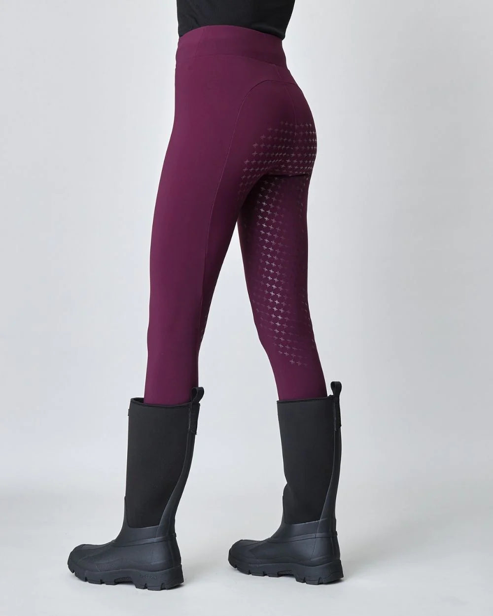 Сompression Pull-On Riding Breeches Burgundy-Breeches-Yagya-Burgundy-XXS-Urbanheer