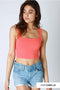 Clean Line Square Neck Top-TOP-NIKIBIKI-Camellia-Urbanheer