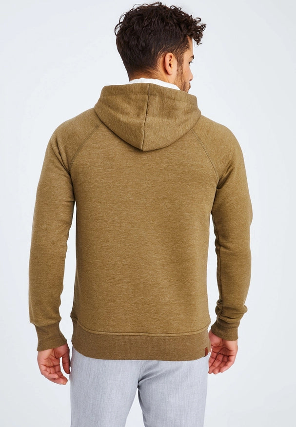 Men'S Hoodie Hood Khaki Melange-Hoodie-Leif Nelson GmbH-L-Urbanheer