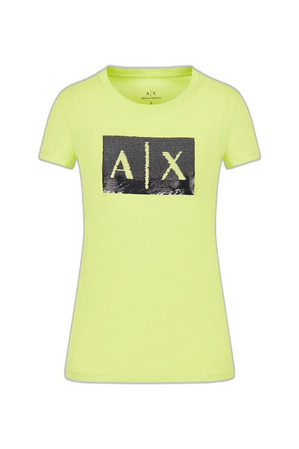 Armani Exchange Women T-Shirt-Clothing T-shirts-Armani Exchange-yellow-XS-Urbanheer