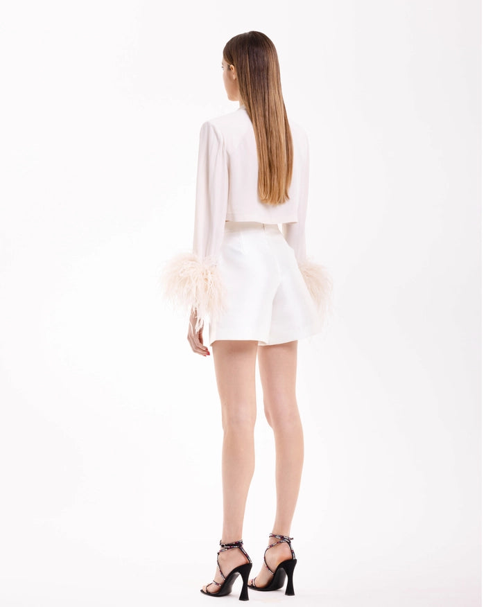 Iris Crop Champagne-SHIRT-Giulia De Leonardi Couture-S-Urbanheer