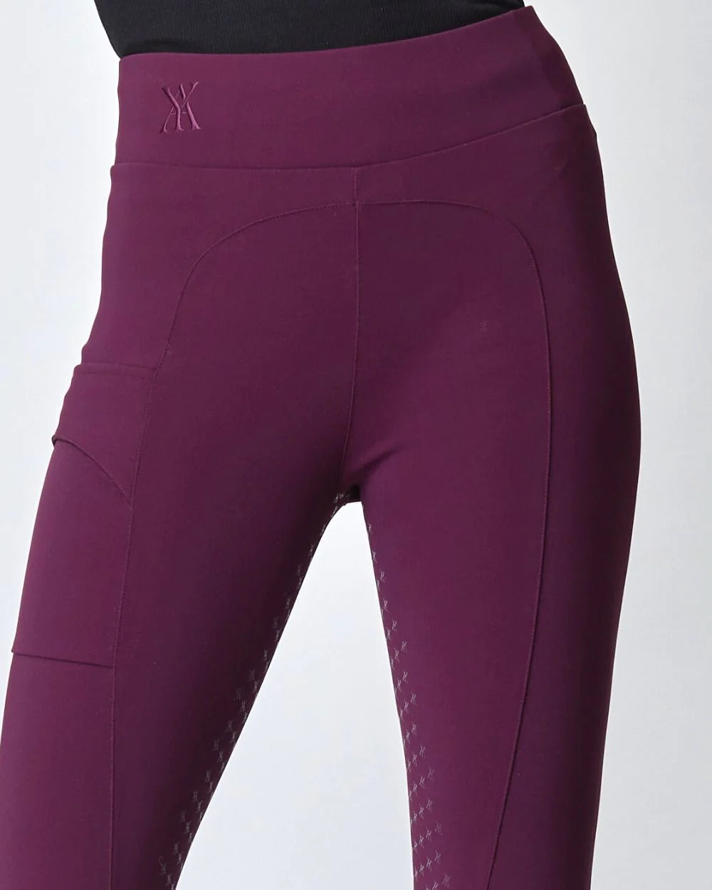 Сompression Pull-On Riding Breeches Burgundy-Breeches-Yagya-Burgundy-XXS-Urbanheer