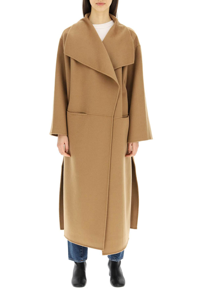 Toteme Signature Wool Cashmere Coat-Clothing - Women-TOTEME-Brown-M-Urbanheer