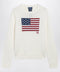 Polo Ralph Lauren Tommy Hilfiger cream sweater with flag motif