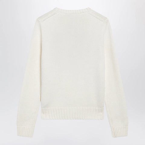 Polo Ralph Lauren Tommy Hilfiger cream sweater with flag motif